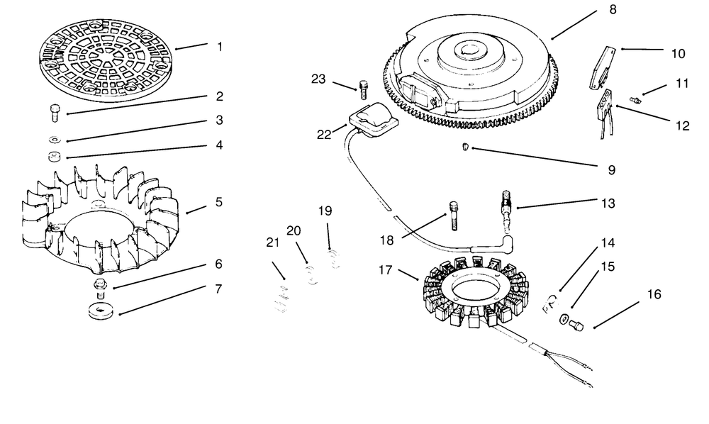 Ignition/Electrical Kohler Engine Cv16s-Ps61514 Diagram and Parts List for 72084 6900001 - 6999999 Toro Lawn Tractor