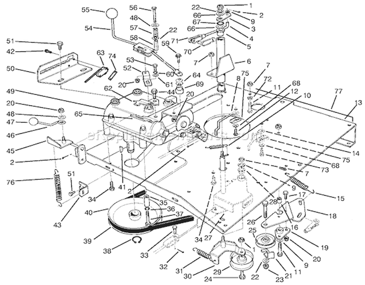 Page N Diagram and Parts List for 70040 39000001-39999999 - 1993 Toro Lawn Tractor
