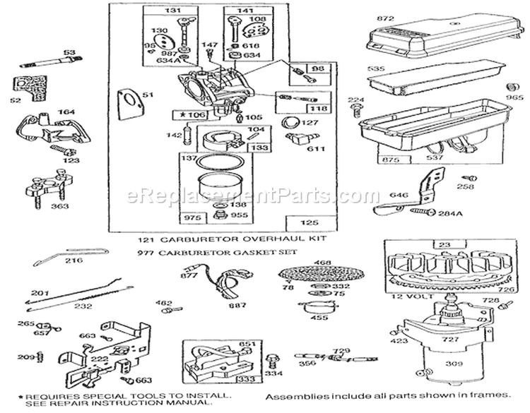 Page B Diagram and Parts List for 70040 39000001-39999999 - 1993 Toro Lawn Tractor