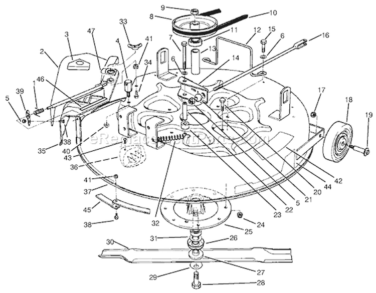 Page C Diagram and Parts List for 70040 39000001-39999999 - 1993 Toro Lawn Tractor