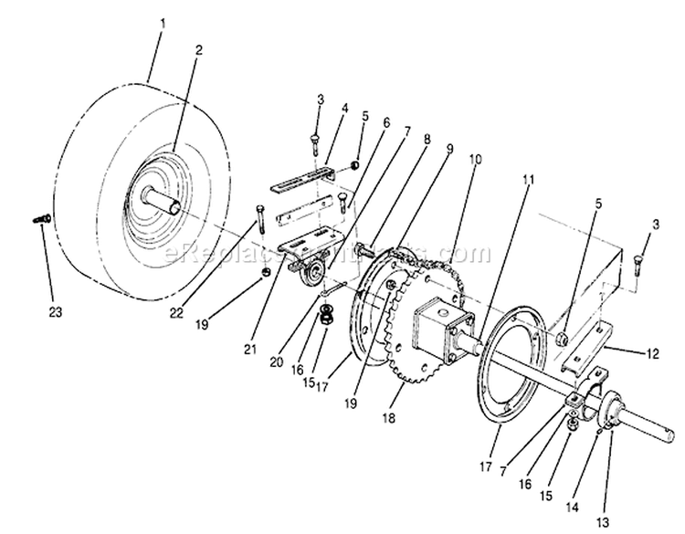 Page J Diagram and Parts List for 70040 49000001-49999999 - 1994 Toro Lawn Tractor