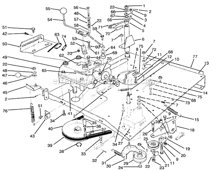 Page N Diagram and Parts List for 70040 49000001-49999999 - 1994 Toro Lawn Tractor