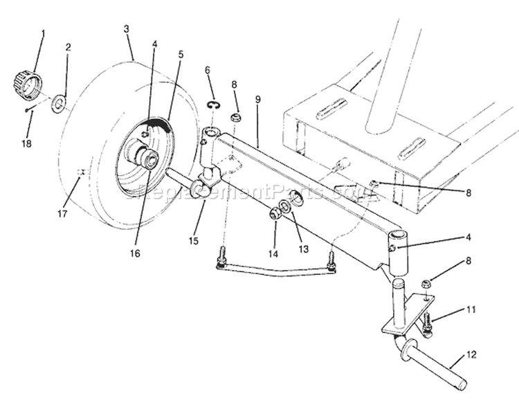 Page H Diagram and Parts List for 70040 49000001-49999999 - 1994 Toro Lawn Tractor