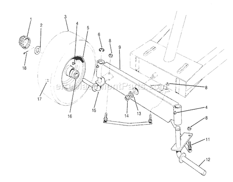 Page H Diagram and Parts List for 70040 59000001-59999999 - 1995 Toro Lawn Tractor