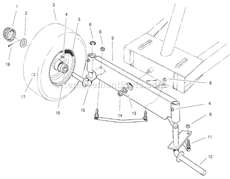 Page I Diagram and Parts List for 70040 7900579-7999999 - 1997 Toro Lawn Tractor
