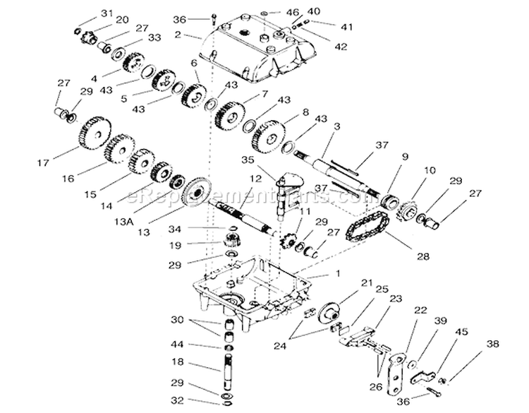 Page T Diagram and Parts List for 70041 8900001-8999999 - 1998 Toro Lawn Tractor