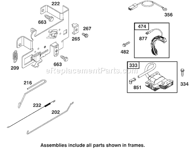 Frame Assembly Diagram and Parts List for 70044 210000001-210999999 - 2001 Toro Lawn Tractor