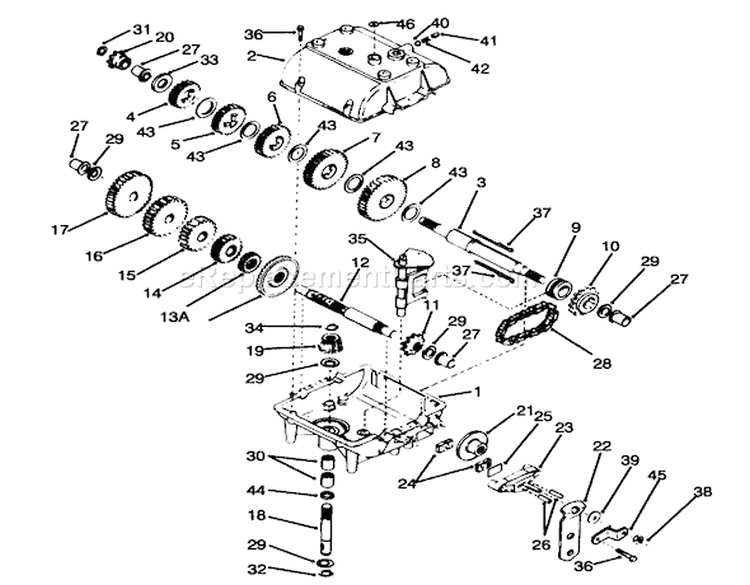 Page O Diagram and Parts List for 70060 39000001-39999999 - 1993 Toro Lawn Tractor