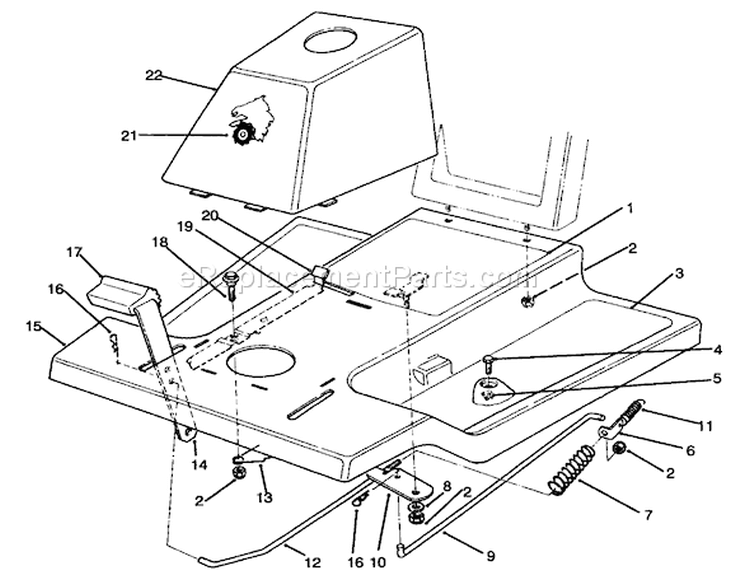 Page G Diagram and Parts List for 70060 39000001-39999999 - 1993 Toro Lawn Tractor