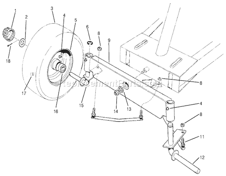 Page H Diagram and Parts List for 70060 59000001-59999999 - 1995 Toro Lawn Tractor