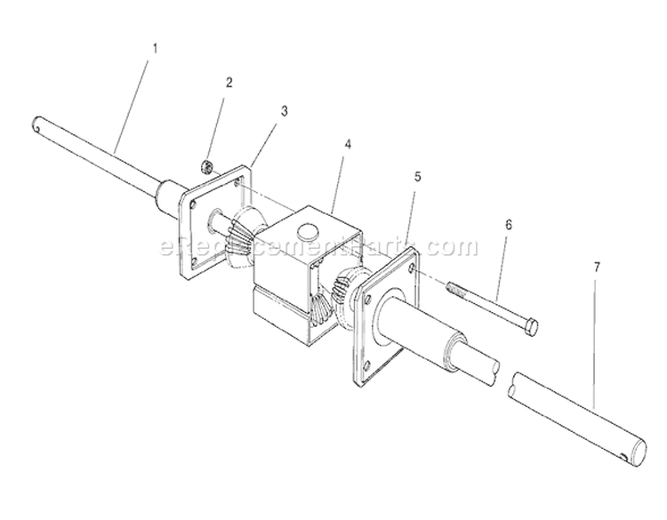 Differential Assembly Diagram and Parts List for 70060 89000001-89999999 - 1998 Toro Lawn Tractor