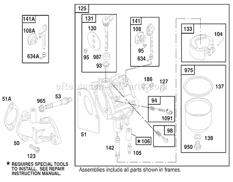 Page F Diagram and Parts List for 70082 8900001-8999999 - 1998 Toro Lawn Tractor