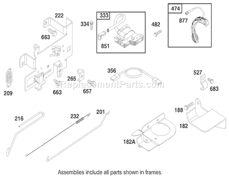Page F Diagram and Parts List for 70084 8900001-8999999 - 1998 Toro Lawn Tractor