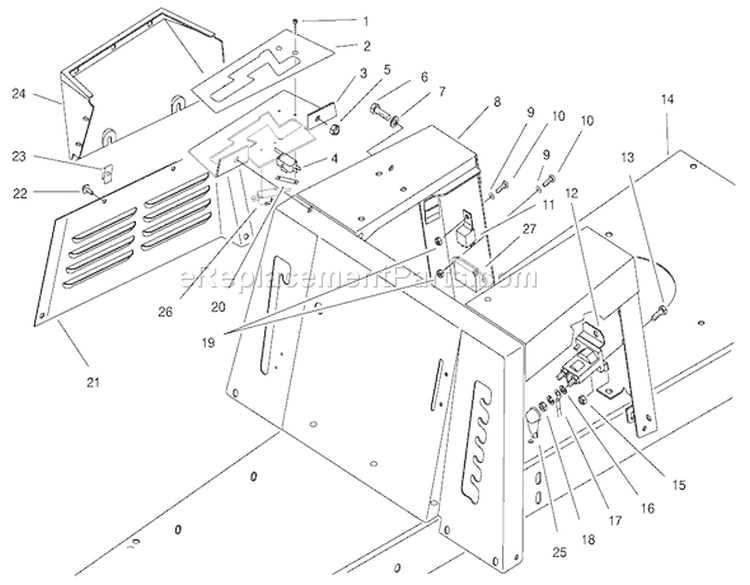 Seat Body & Side Panel Assembly Diagram and Parts List for 70089 9900001-9999999 - 1999 Toro Lawn Tractor