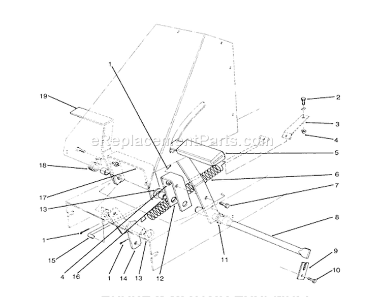 Brake & Clutch Assembly Diagram and Parts List for 70080 5900001-5999999 - 1995 Toro Lawn Tractor