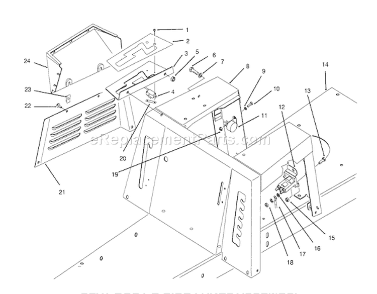 Seat Body & Side Panel Assembly Diagram and Parts List for 70080 5900001-5999999 - 1995 Toro Lawn Tractor