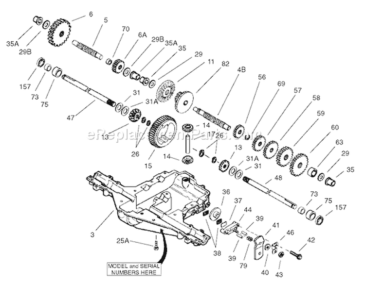 Case Assembly Peerless Diagram and Parts List for 70125 220000001-220999999 - 2002 Toro Lawn Tractor