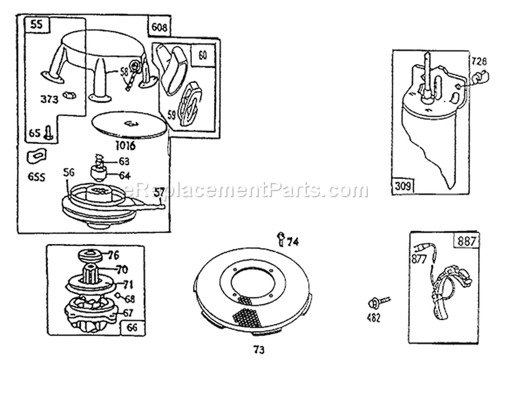 Rewind-Briggs & Stratton Diagram and Parts List for 70140 3900001-3999999 - 1993 Toro Lawn Tractor
