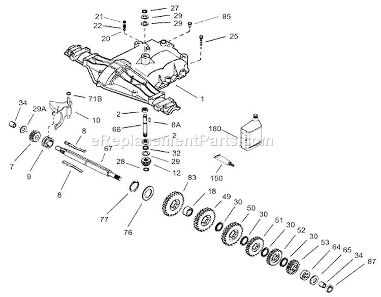 Cover Assembly Peerless No. MST205-542D Diagram and Parts List for 70185 240000001-240999999 - 2004 Toro Lawn Tractor