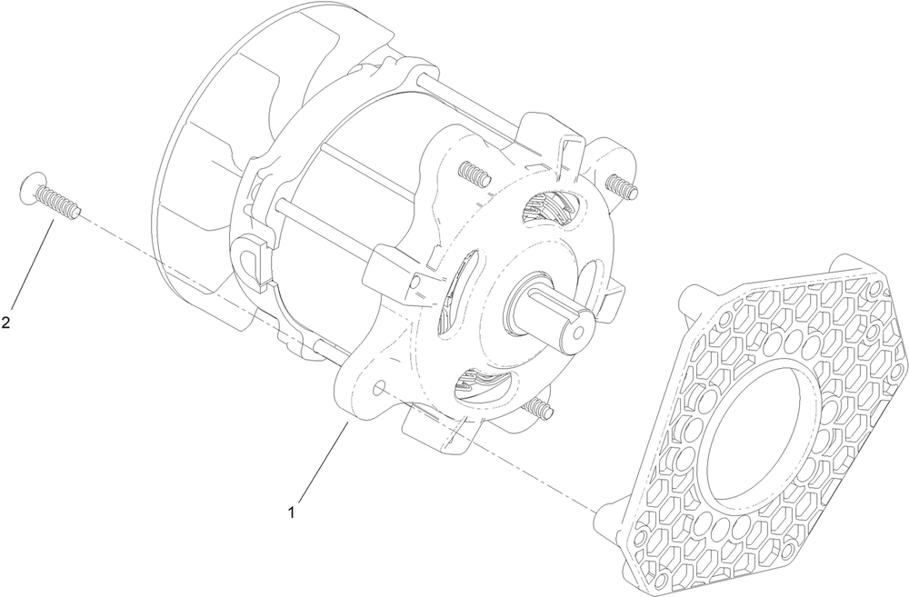Motor And Controller Assembly Diagram and Parts List for 39921T 400000000 - 414459520 Toro Snow Blower