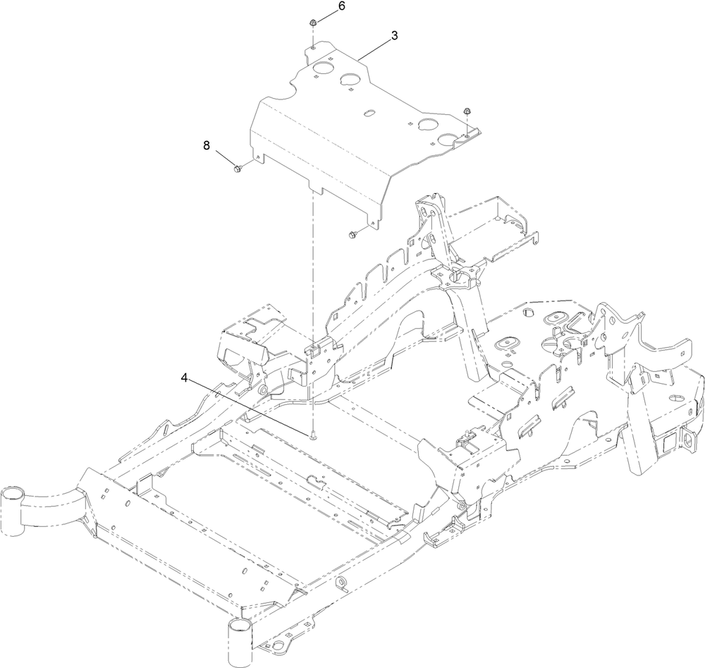 Seat Mount Assembly Diagram and Parts List for 75969TE 402080000-403099999 Toro Lawn Mower