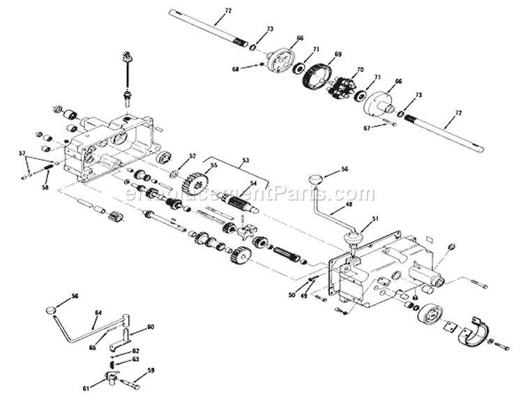 Page M Diagram and Parts List for 71-08K801 1977 Toro Lawn Tractor
