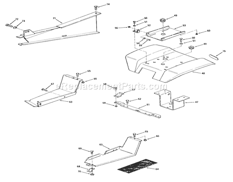 Page Q Diagram and Parts List for 71-08K801 1977 Toro Lawn Tractor