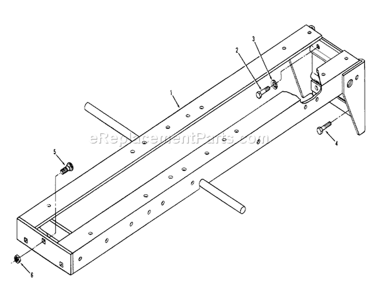 Frame Diagram and Parts List for 71-08K801 1977 Toro Lawn Tractor