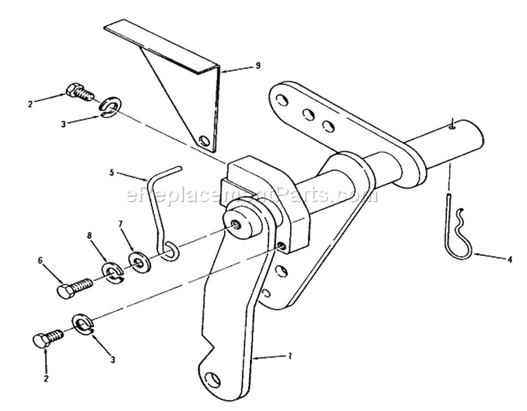 Page P Diagram and Parts List for 71-16KS02 1977 Toro Lawn Tractor