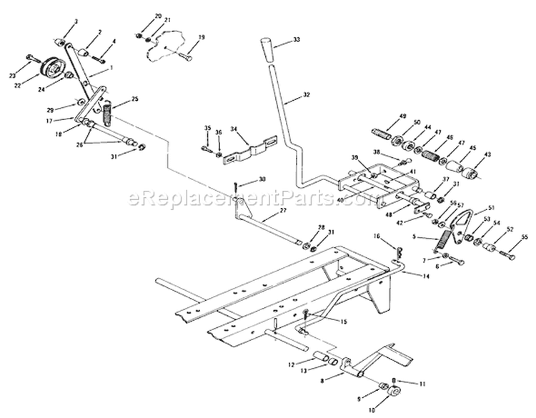 Page B Diagram and Parts List for 71-16KS02 1977 Toro Lawn Tractor
