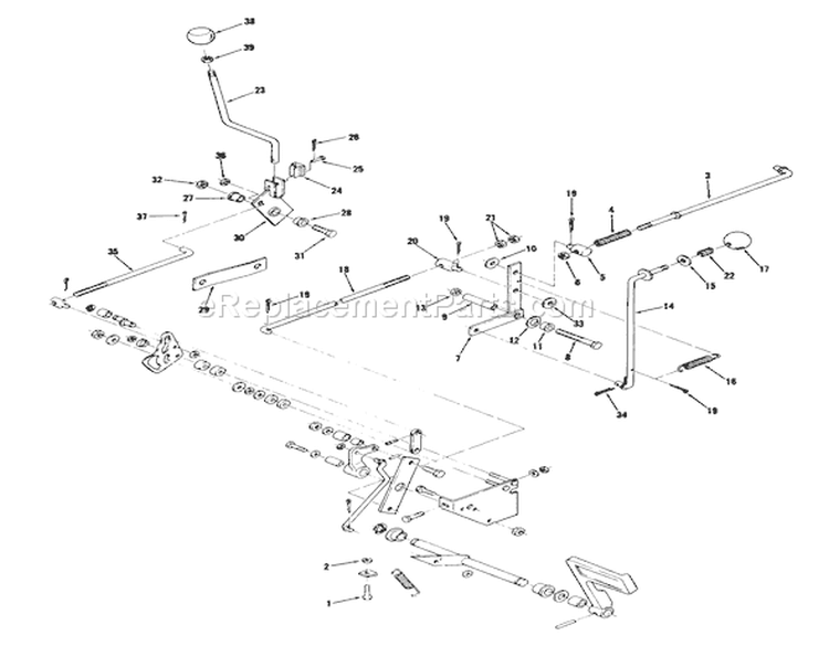 Page B Diagram and Parts List for 71-16OS01 1977 Toro Lawn Tractor