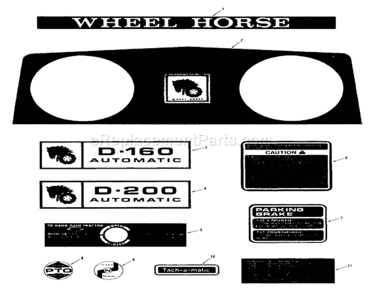 Page F Diagram and Parts List for 71-20KS01 1977 Toro Lawn Tractor