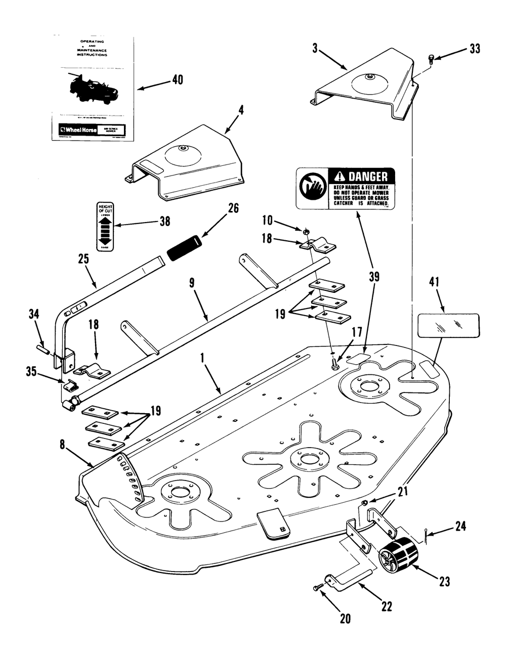 Rear Discharge Mower-42 In (107 Cm) Vehicle Identification Number 05-42ry01 Diagram and Parts List for 05-42SY01  Toro Lawn Mower
