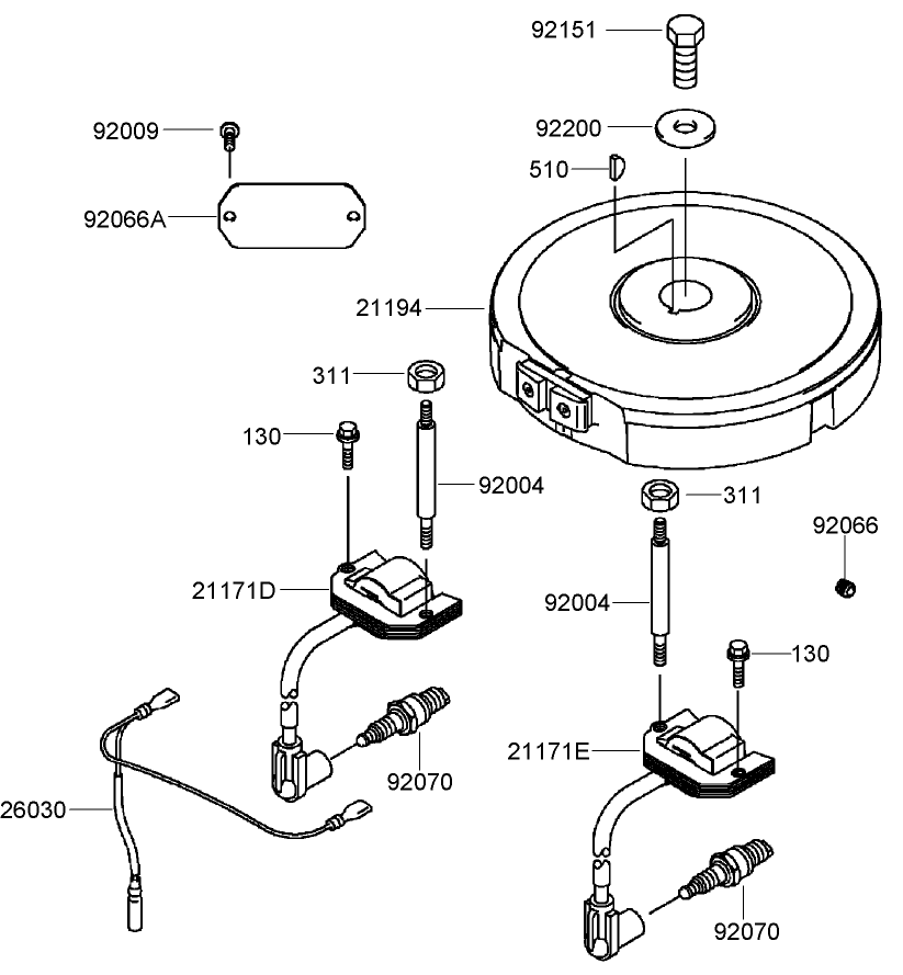 Electric Equipment Assembly Diagram and Parts List for 39984 (280000001-280999999)(2008) Toro Lawn Mower