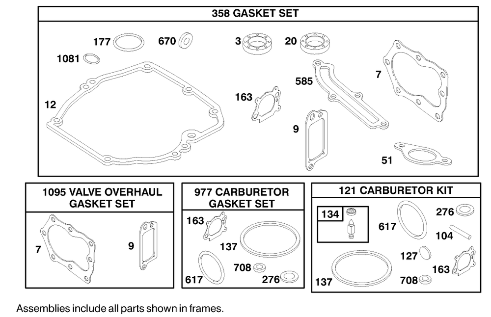 Engine Briggs & Stratton Model 12u802-1740-E1 Diagram and Parts List for 20716 9900001 - 9999999 Toro Lawn Mower