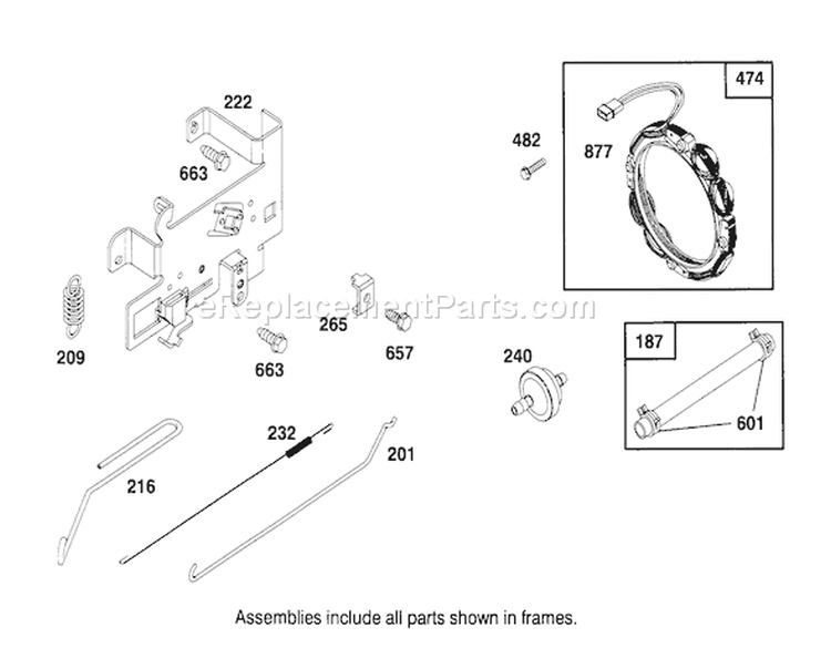 Page J Diagram and Parts List for 71184 6900001-6999999 - 1996 Toro Lawn Tractor