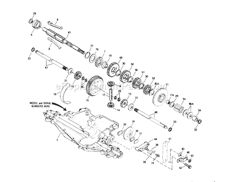 Peerless Transaxle Model No. 915-020 (cont.) Diagram and Parts List for 71184 6900001-6999999 - 1996 Toro Lawn Tractor