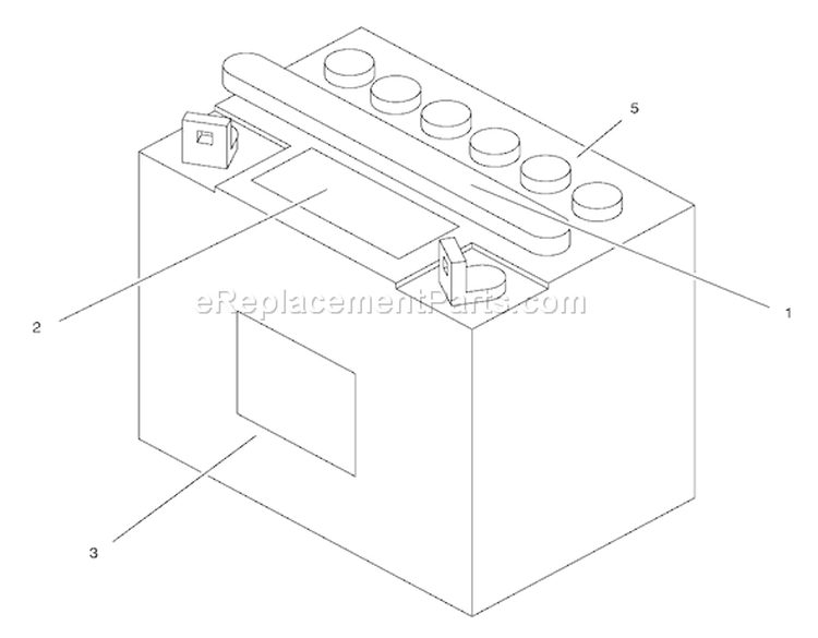 Battery Assembly Diagram and Parts List for 71190 8900001-8999999 - 1998 Toro Lawn Tractor