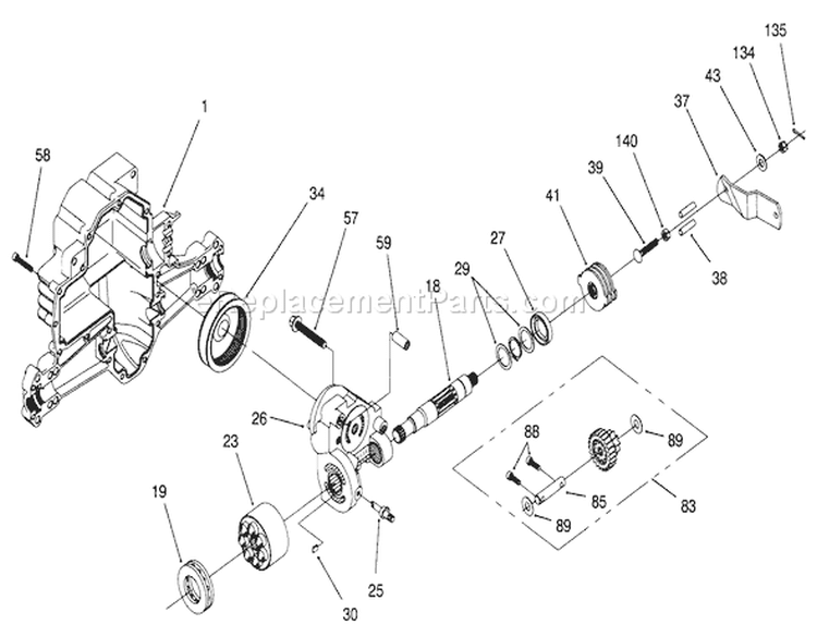 Page U Diagram and Parts List for 71196 6900001-6999999 - 1996 Toro Lawn Tractor