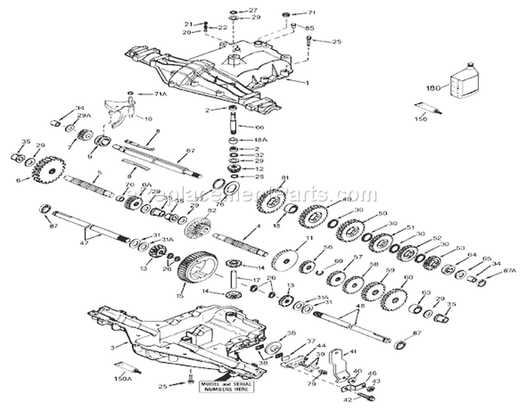 Peerless Transaxle Model Mst 205-509 Diagram and Parts List for 71199 200000001-200999999 - 2000 Toro Lawn Tractor