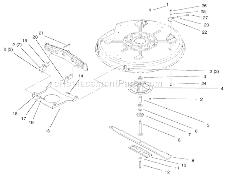 Page C Diagram and Parts List for 71199 9900001-9999999 - 1999 Toro Lawn Tractor