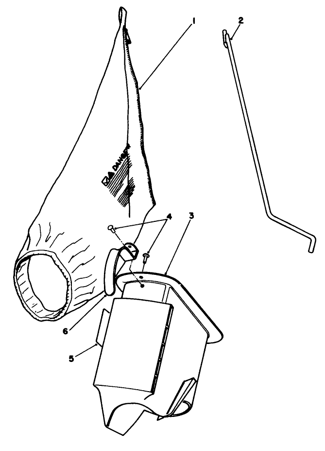 Bagging Kit No. 47-6510 Diagram and Parts List for 22580 0000001 - 0999999 Toro Lawn Mower