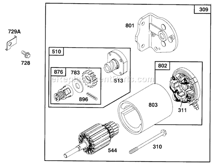 Page H Diagram and Parts List for 71188 6900001-6999999 - 1996 Toro Lawn Tractor