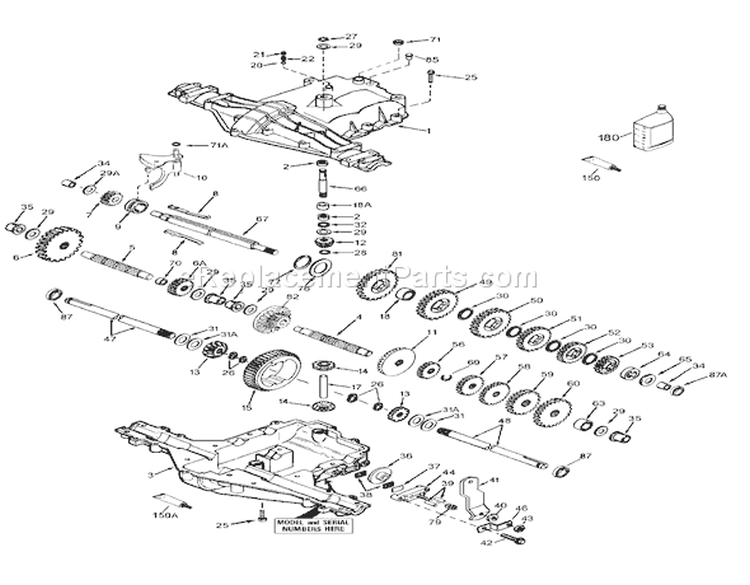 Peerless Transaxle Model Mst 205-509 Diagram and Parts List for 71201 7900001-7999999 - 1997 Toro Lawn Tractor