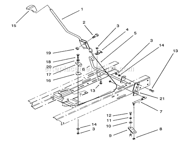 Page AE Diagram and Parts List for 71202 3900001-3999999 - 1993 Toro Lawn Tractor