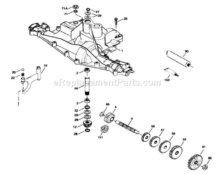 Peerless Transaxle Model No. 915-020 Diagram and Parts List for 71202 4900001-4999999 - 1994 Toro Lawn Tractor
