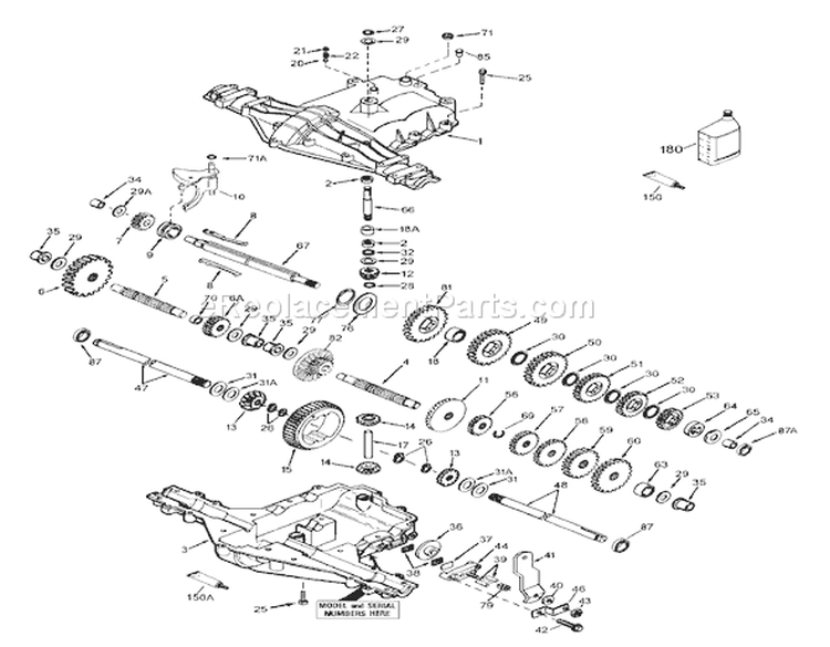 Peerless Transaxle Model Mst 205-509 Diagram and Parts List for 71209 230000001-230999999 - 2003 Toro Lawn Tractor