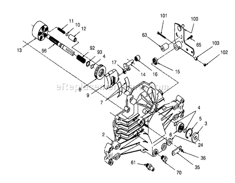 Page V Diagram and Parts List for 71191 4900001-4999999 - 1994 Toro Lawn Tractor