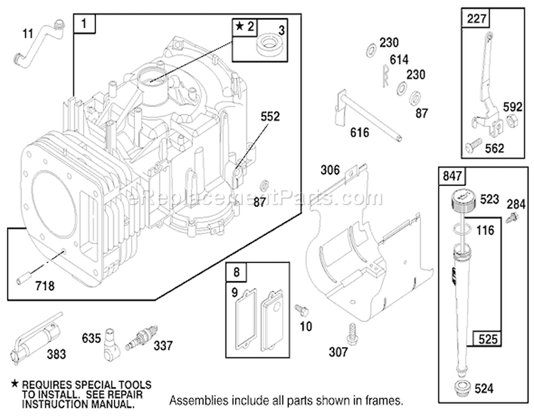 Page H Diagram and Parts List for 71215 8900001-8999999 - 1998 Toro Lawn Tractor