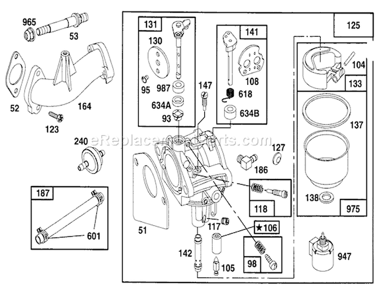 Page R Diagram and Parts List for 71217 6900001-6999999 - 1996 Toro Lawn Tractor